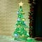 Glitzhome® 4.5ft. Lighted Christmas 3D Mesh Tree Outdoor Décor